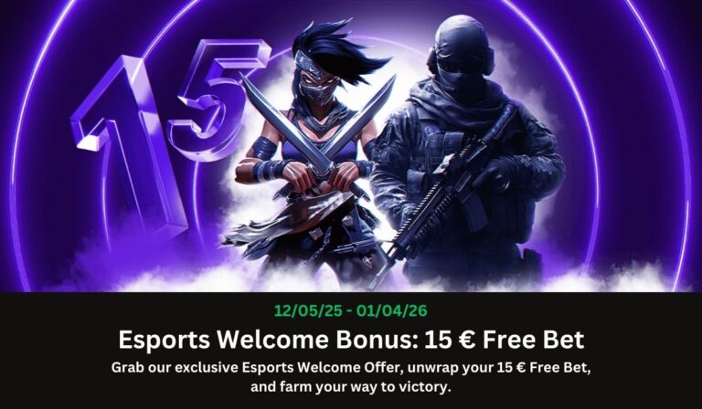 Esports Welcome Bonus_ 15 € Free Bet